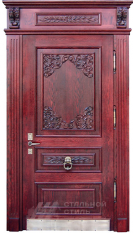 Дверь «Парадная дверь №21» c отделкой Массив дуба